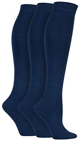 SockShop Boys and Girls Plain Bamboo Socks with Comfort Cuff and Handlinked Toes in 3 Pair and 5 Pair Packs