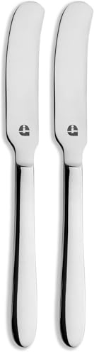 Grunwerg Windsor Carded Couteau à beurre, acier inoxydable 18/0 (Lot de 2)