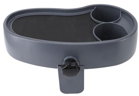 Fabater Hot Tub Table Tray, Adjustable Hot Tub Tray with 2 Cup Holder, Nonslip Drink Caddy Outdoor Patio Accessories and Supplies, Clamps to Side of Aboveground Bathtub, Spa
