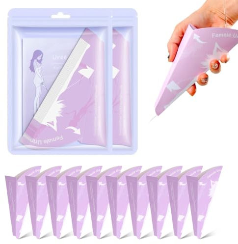 HQRKOTM 20 Pezzi coni per pipi donna usa e getta, orinatoio portatile donna, Viaggi e attività All'Aperto