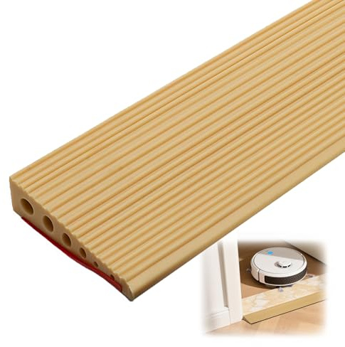 Dörrtröskelramper, 100 x 10 x 2,5 cm, tröskelramp, halkfri yta, gummiramp uppkörningsramp för rullstol, barnvagn, rullator eller e skoter (gås gul, 2,5)