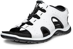ECCO Donna Offroad Roam Gladiator Sandalo, Bianco, 38.5 EU