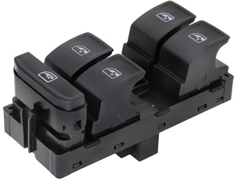 Pulsador para Golf MK7 para Passat para Tiguan para Seat Leon Botón del Interruptor Control Principal La Ventana del Lado del Conductor La Puerta Eléctrica elevalunas Interruptor