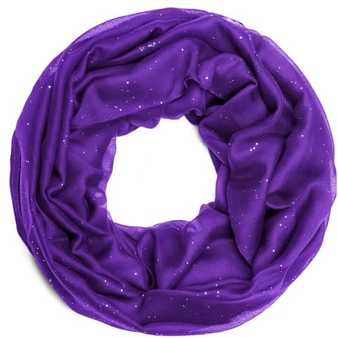 Van Der Rich ® - Loop Weicher Pailletten-Schlauchschal - Damen