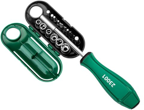 VIVIWI Multibit Ratcheting Screwdriver Set, 17Piece Multiple Head Magnetic Screwdriver Set Kits, //Hexes