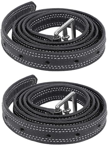ANKROYU Correa de Estribo Ecuestre Correa de Brida Engrosada de Cuero de Vaca Cinturón elástico Equipo Ecuestre para Montar a Caballo 2 Piezas Durable Cómodo Seguro Elegante Materi