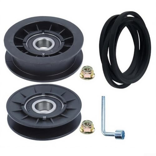 Rasenmäherriemen-Set V Typ Spannriemen-Kit Ersatz Rasentraktoren Keilriemen Spannrolle für GX20286 für GX20287 für AUC20393 für 1642HS Rasenmäher Spannrolle Kit Mäher Riemen Ersatz