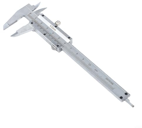Calibrador Vernier 0-100mm, Medidor de Profundidad Pequeño, Calibre de Metal de Alto Carbono, Herramienta de Medición de Bolsillo Reino Unido, Diámetro Exterior Interior, Probador de Espesor Compacto