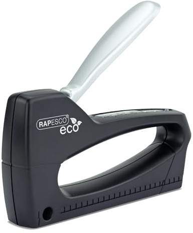 Rapesco 1137 ECO T8-Lite Häftpistol, Germ-Savvy Antibakteriellt Skydd, Svart
