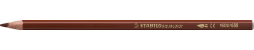 STABILO aquacolor – Aquarellstift – 12 Stück – Rot Englisch