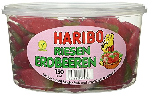 Haribo Riesenerdbeeren, 3er Pack (3 x 1350 g)