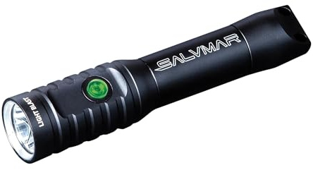 SALVIMAR Light Blast - Linterna de buceo unisex para adultos, color negro y luz clara, 158 mm