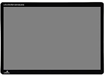 Calibrite ColorChecker Gray Balance 18% Gray Card for Accurate Exposure Metering and Neutral White Balance, Full Size 8 x 11.5 inch Spectrally Neutral Reference for Photo and Video Workflows (CCGB)
