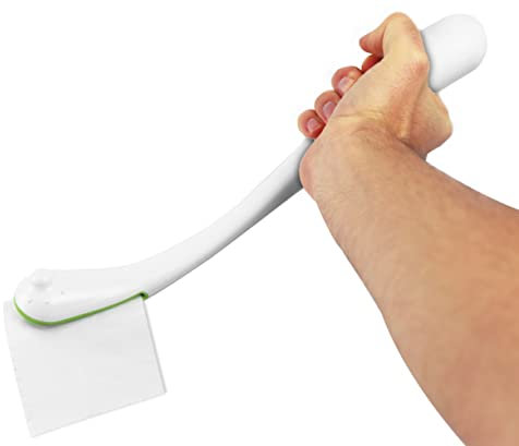 KMINA - Toilettenhilfe Abwischhilfe, Toilettenpapierhilfen Lang, Wischhilfe Po, für Senioren WC, Hilfsmittel Gesäß