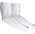 Donkersstuff TravelHawk Arm Sleeve Weiß - L - 2 Paar - Armlinge Rutschfest Armstulpen Damen Herren Ärmel UV Sonnenschutz für Fahrrad Radsport Wandern Golf Outdoor Armwärmer Arm Warmers