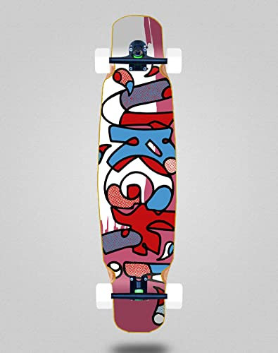 Urgh Skateboard Longboard Komplett Mix Bamboo 46x9 Modern Pink