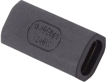 CY Adapter USB4 typ C męski na żeński rozszerzenie 240 W moc 40 Gb/s dane 8K adapter wideo w górę w dół kątowy (Blank Straight F/F)