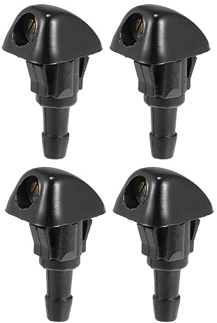 A ABSOPRO Scheibenwaschdüsen Sprühstrahl Für Honda Civic 87-05 4 Stück | Farbe Schwarz, Material Kunststoff, Größe 34x19x17mm, OE 76810SWAE01, Passend Für Honda Für Acura (87-09/94-06)