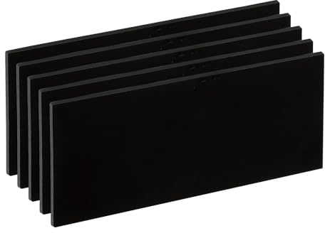 PATIKIL Welding Len Shade 6 Glass 4.25x 2, 5 Pack Hardened Glass Black Darkening Filter Plates Covers Replacement for Weld Helmet Hood