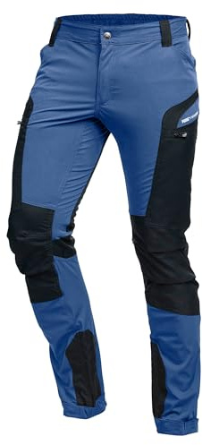 PUMA Workwear Pro-One Wanderhose Herren - Robuste Outdoor Hosen für Herren - Mit verstärktem Nylon für Langlebigkeit - Trekkinghose mit 4-Wege-Stretch - Verstellbarer Knopfleiste - XL - Sky Blue