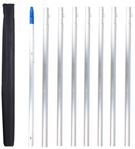1-12m Verlängerungsstange, Teleskopstange, Aluminium-Teleskopstange, wassergespeiste, ausziehbare Bürste für die Reinigung von Photovoltaik- und Solarpanels(800cm/26.24ft)