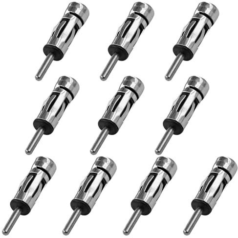 10 pezzi Adattatore Antenna Autoradio Adattatore, Adattatore Antenna Compatibile con Autoradio FM Universale, Adattatore Stereo Universale per Auto per Veicoli, per Ricevitore Stereo per Autoradio
