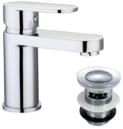 Nes Home Chrome Bathroom Mono Basin Sink Mixer Tap