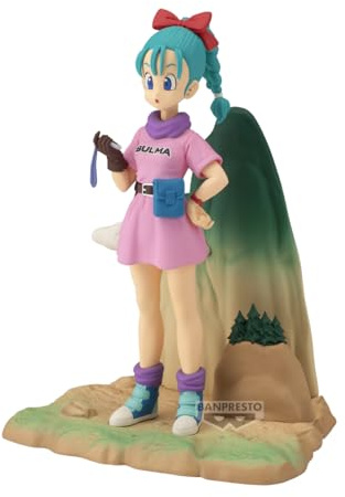 Banpresto Figura de Acción Bulma Dragon Ball - History Box 13 cm, BP29376P Multicolor. Estatua Coleccionable, óptima para los fanáticos del Anime y coleccionistas.