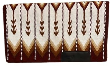 EQUIEMPRESS Sattelunterlage Western Ranch/Westernsatteldecke aus Neuseelandwolle, Top Wool Pad Sensor Flex (Anpassung möglich) A-799 (34 x 40)