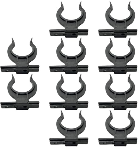 Lot de 10 clips de fixation robustes sans vis pour plinthes de cuisine de 32 à 42 mm