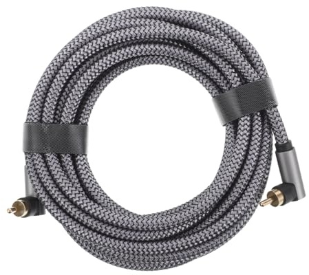 Hemobllo Cable Coaxial Digital para Audio Hifi con Conectores Resistentes Compatible con Subwoofers y Televisores Accesorio Electrónico de Alta Fidelidad para Transmisión de Sonido