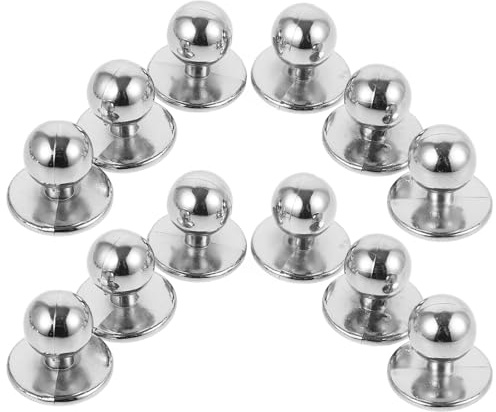 Supvox Nylon Kochjackenknöpfe 100 Stück Silber Ersatzknöpfe für Arbeitskleidung Praktische Knöpfe zum Annähen für Chefjacken und Selbstgemacht Bastelarbeiten