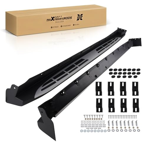 maXpeedingrods 2pcs Side Steps for Hyundai Santa FE MK3 2013-2018 Running Boards Aluminum Alloy Foot Rail Sills Anti-silp