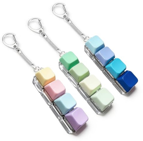 3Pcs Keyboard Fidget Toy, Mini Keyboard Fidget