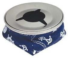 Amarine Made Stainless Windproof Bean Bag Ashtray, Blue or Red (Blue)