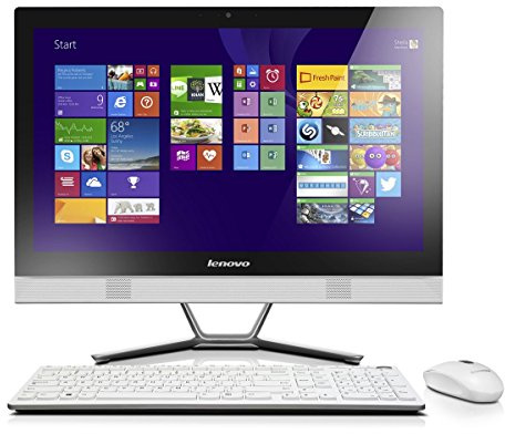 Lenovo C50 23-inch All-in-One PC (Intel Core i5-4210U, 2.7 GHz, 8 Gb DDR3 RAM, WiFi, BT, HDMI-OUT, 1Tb HDD, DVDRW, Camera, NVIDIA GeForce 820A 1 Gb, Windows 8.1) - White