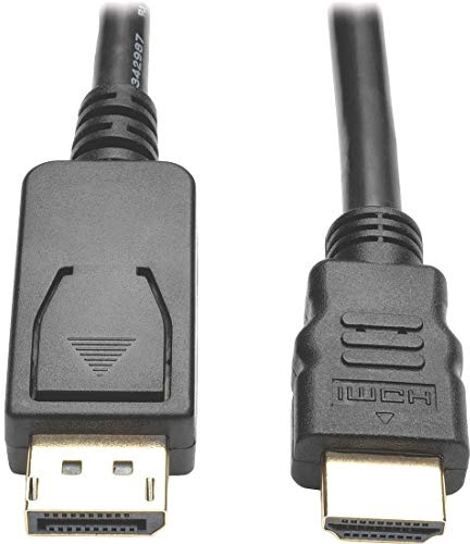 Tripp Lite Câble DisplayPort vers DVI avec loquets vers DVI-D Single Link Adapter (M/M) Port d’Affichage 1.2 Active 6 ft. Noir