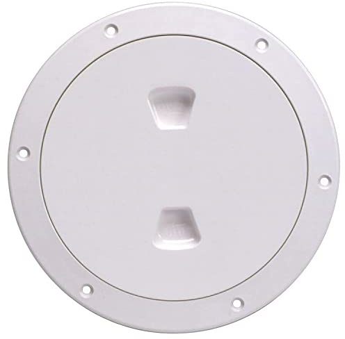 Beckson DP60-W Plaque de pont à visser (blanc), 1 paquet