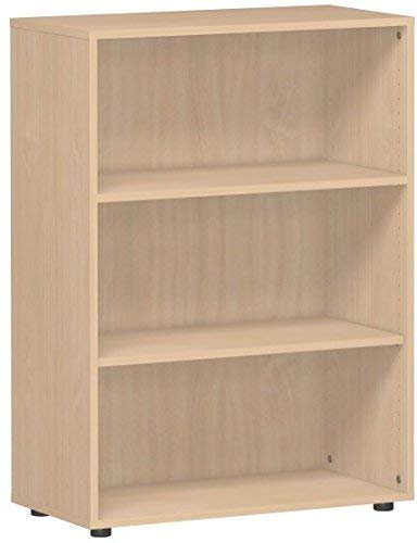 Gera Möbel S-342001-BU Regal Mailand 2 OH mit Standfüßen, 40 x 40 x 75,2 cm, buche
