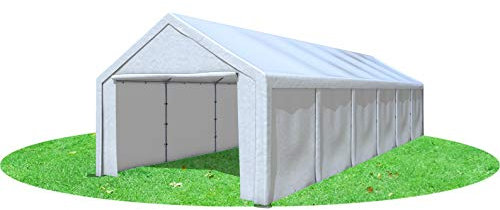 Stabilezelte Partyzelt 4x12 m Modular Pro PE 240 g/m² wasserdicht inkl. Seiten Festzelt Gartenzelt Weiss