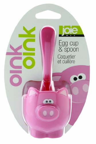 Joie Kitchen Gadgets 067742-783011 Oink Egg Cup & Spoon, Pink