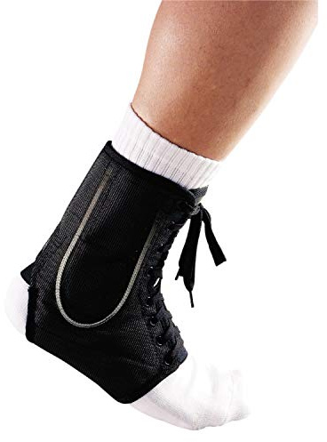 LP Support 787 High Performance Knöchelbandage mit Stabilisierungsstreben - Knöchelstütze Sport, Größe:M, Farbe:schwarz