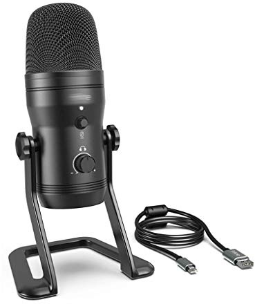 Msuiiixcccc USB Recording Microphone Computer Podcast Mic for Four Pickup Patterns for Vocals,Gaming,Zoom-Class