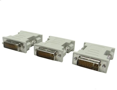 Akust DVI-I (24 + 5) mâle vers DVI-I mâle adaptateur de câble 3 pcs