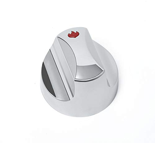 Napoleon Grillbedienknopf, S88006 - Kontrollknopf klein, Silber, Metall, Edelstahl, andere Metalle