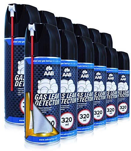 AABCOOLING Gas Leak Detector - Set of 12 - Detects Pressurized Gas Leakages, Leak Detector, Natural Gas Leak Detector, Air Leak Analyser, Leak Detector Spray, Detecting Pipe Leaks