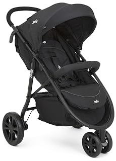 Joie Litetrax 3 2in1 3-Wheel Stroller/Pushchair (Birth to Approx. 3 Years, 0-15kg) - Coal