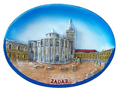 3D Zadar Kroatien Kühlschrankmagnet Reise Souvenir Kühlschrank Dekoration Magnetischer Aufkleber Handgemalt Handwerk