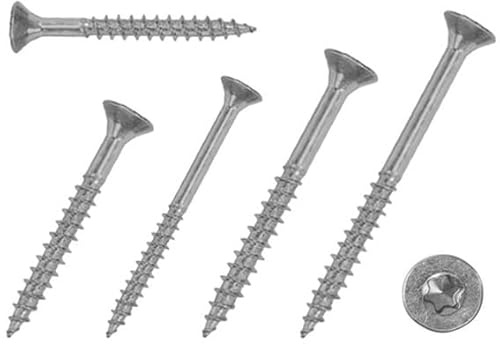 Spanplattenschrauben - Teilgewinde - V2A / Edelstahl - TORX TX (100, 4,0 x 80 mm)