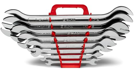 Capri Tools Juego de 8 llaves combinadas superdelgadas SAE 1/4-1/4 pulgadas